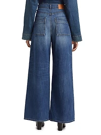 Tasca Mid-Rise Baggy Wide-Leg Jeans