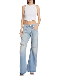 Curve Rib-Knit Tank Top