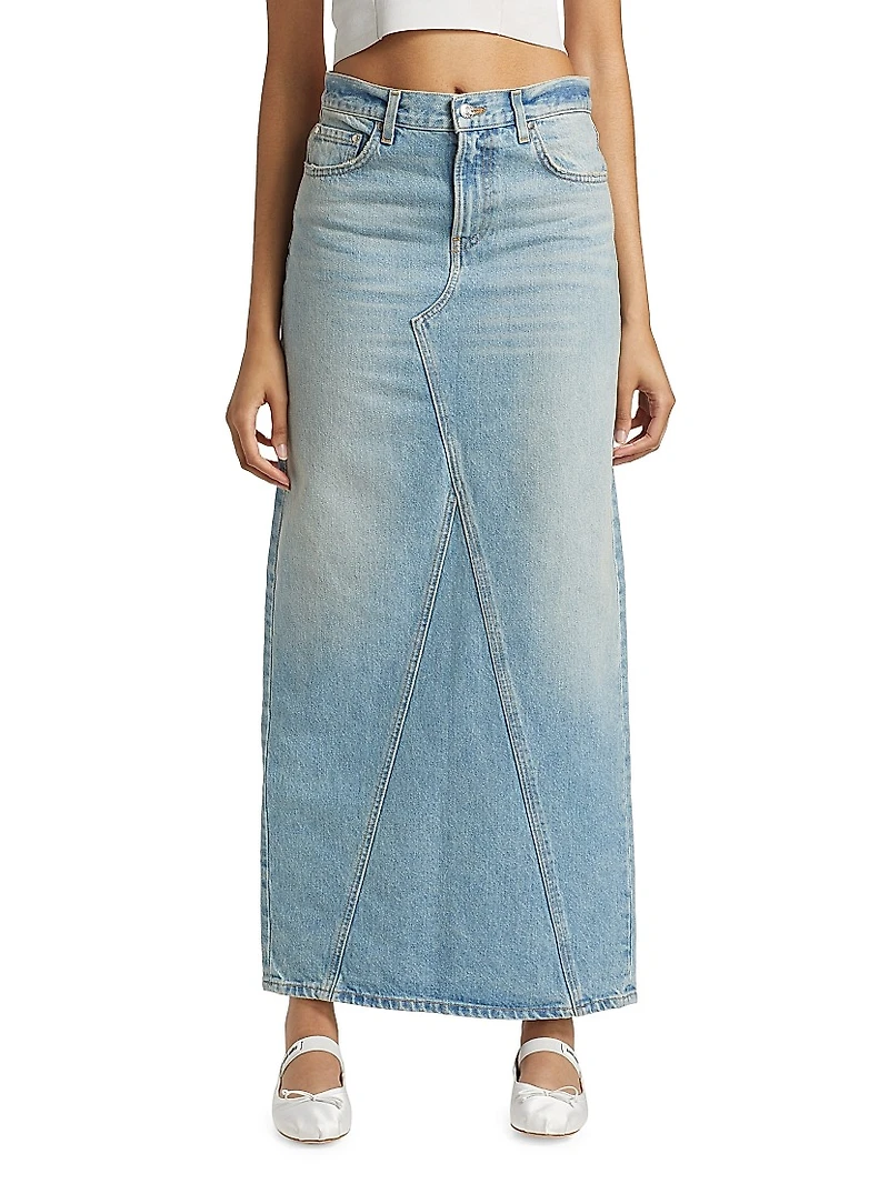 Ellison Denim Maxi Skirt
