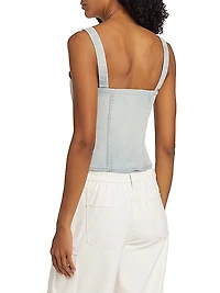 Rainy Denim Corset Top