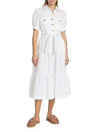 Buffy Cotton Utility Shirtdress