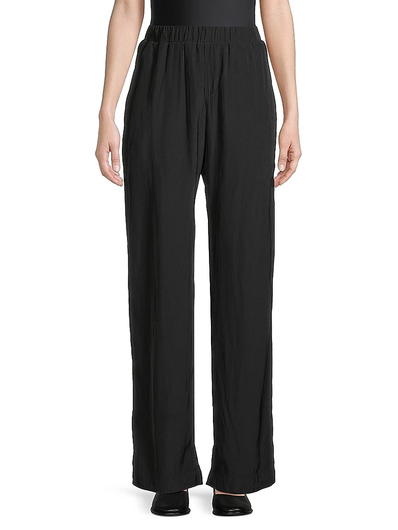 Barca Elasticized Wide-Leg Pants