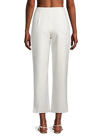Lanza Cropped Straight-Leg Pants