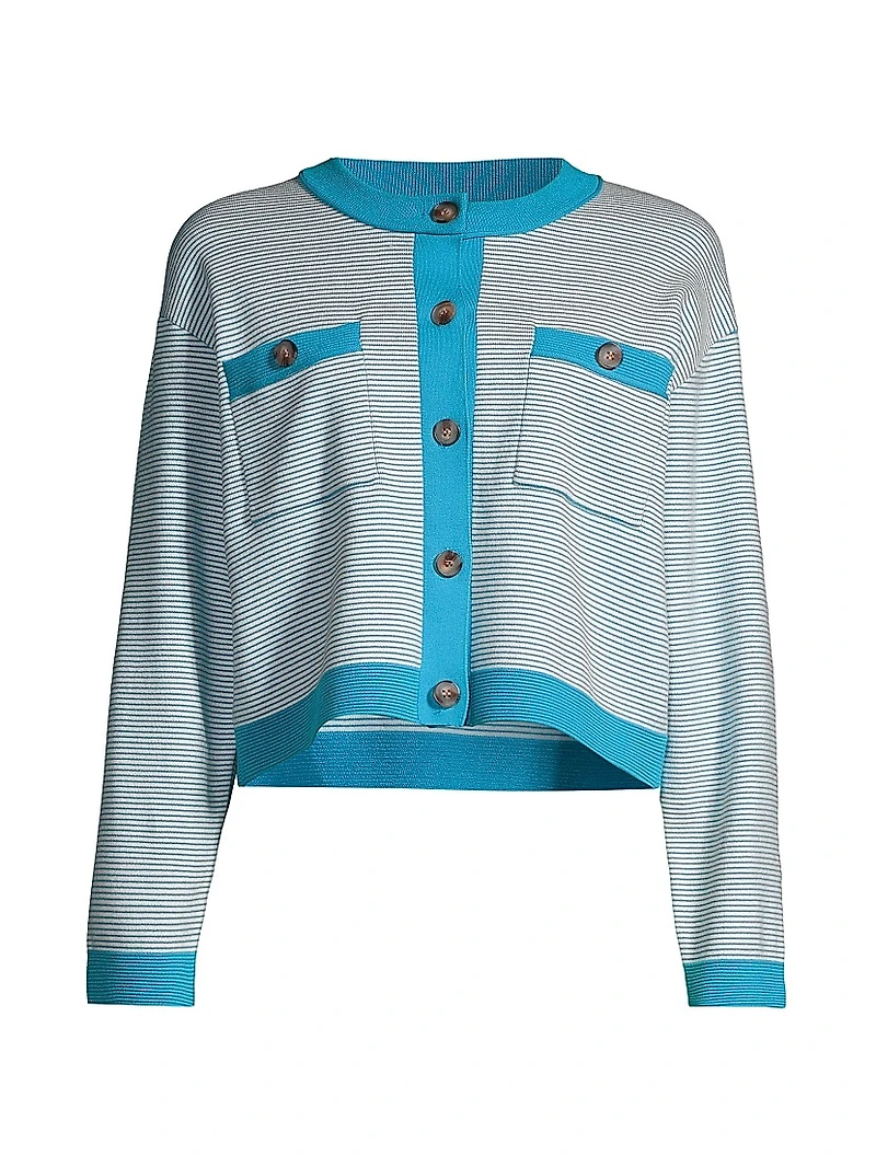 Lise Striped Knit Jacket