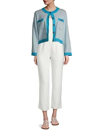 Lise Striped Knit Jacket