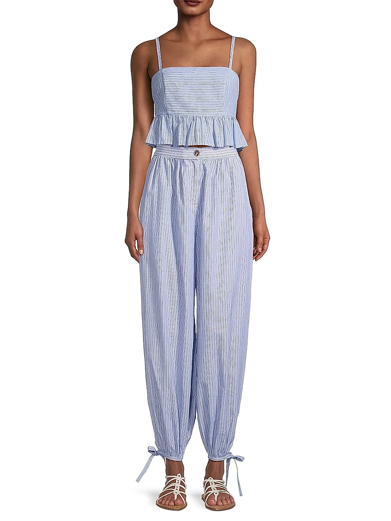 Vera Striped Tapered Pants