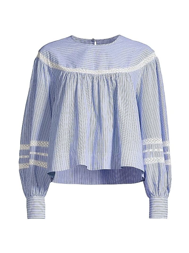 Nova Cotton Striped Blouse