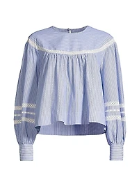 Nova Cotton Striped Blouse