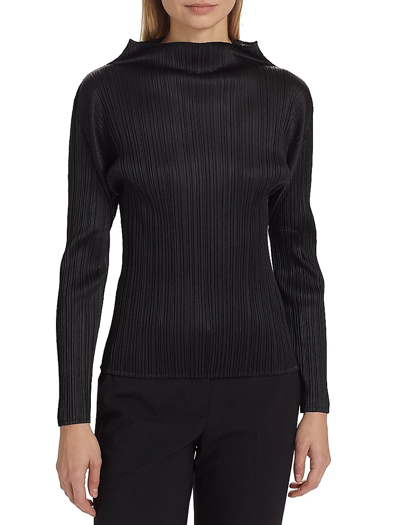Basics Plissé Blouse