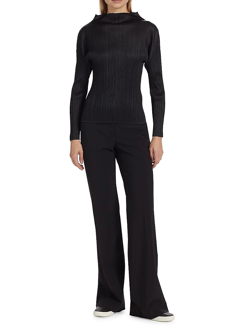 Basics Plissé Blouse