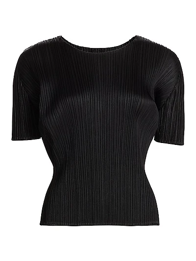Basics Plissé T-Shirt