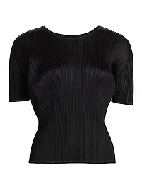 Basics Plissé T-Shirt