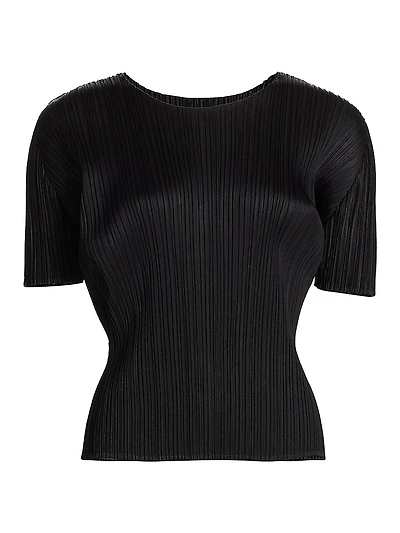 Basics Plissé T-Shirt
