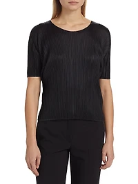 Basics Plissé T-Shirt