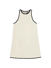 Cotton-Blend Shift Dress