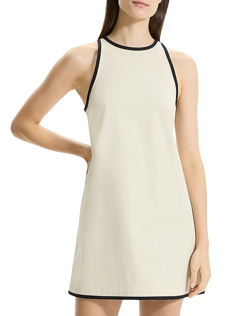 Cotton-Blend Shift Dress