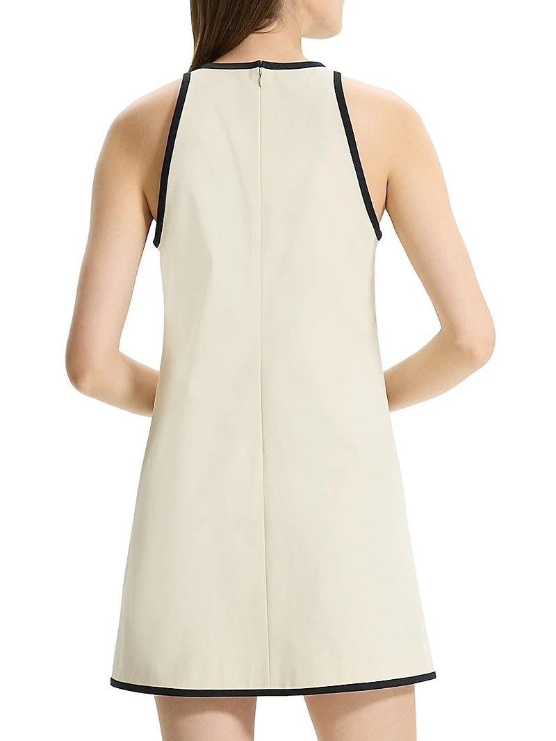 Cotton-Blend Shift Dress