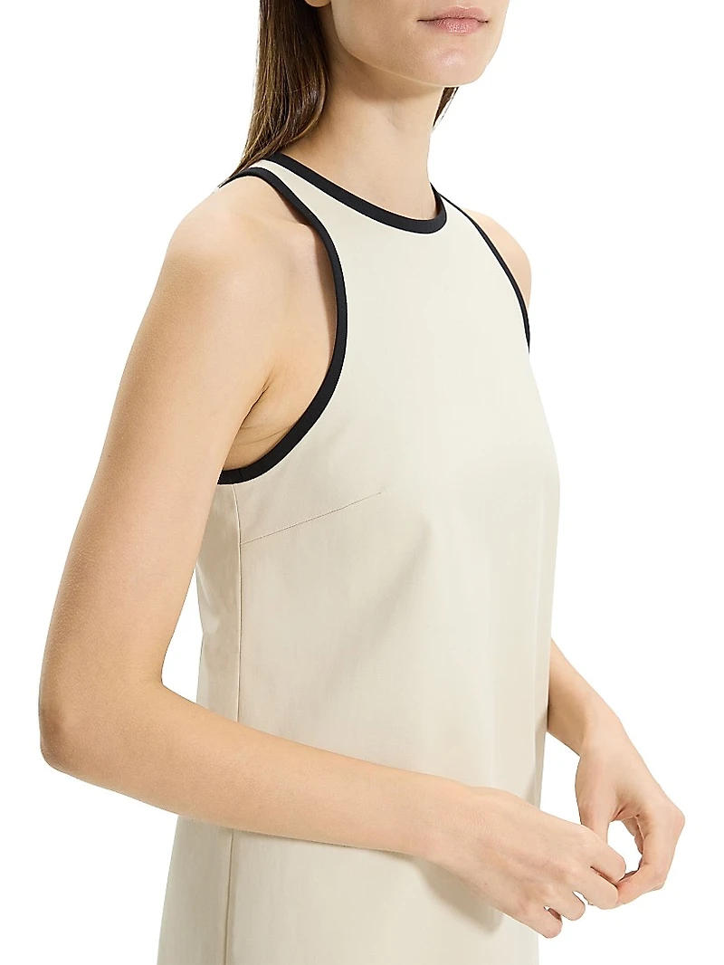 Cotton-Blend Shift Dress