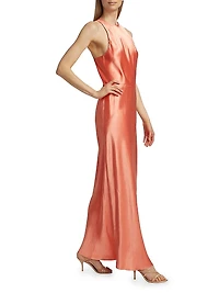 Lean Satin Maxi Dress