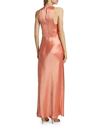 Lean Satin Maxi Dress