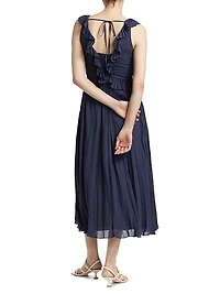 Calloway Chiffon Ruffled Midi-Dress