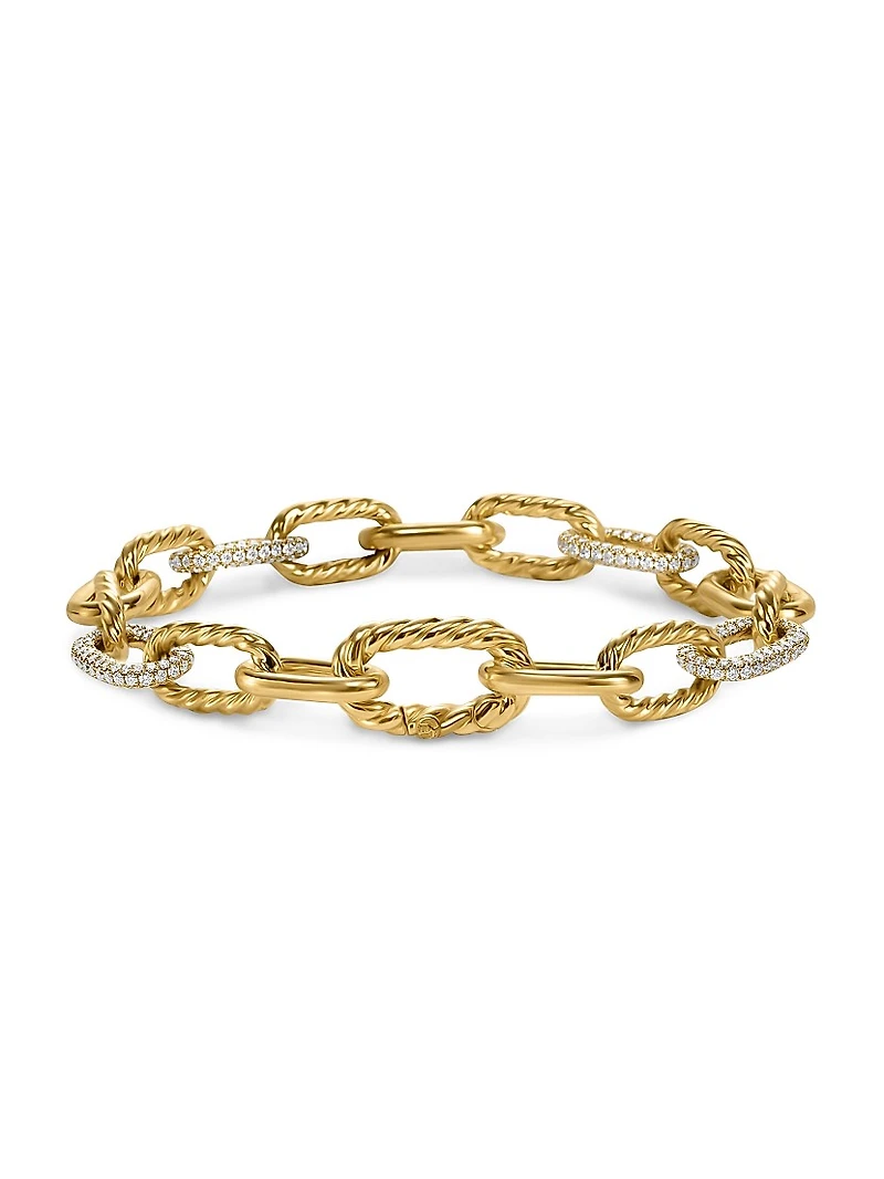 DY Madison Chain Bracelet 18K Yellow Gold
