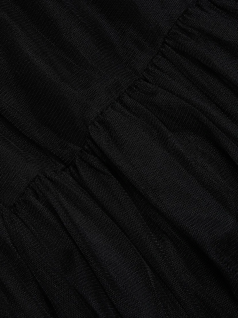 Ginny Tulle Off-the-Shoulder A-Line Gown