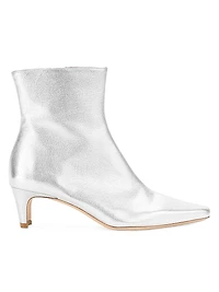 Wally 55MM Metallic Leather Ankle Boots