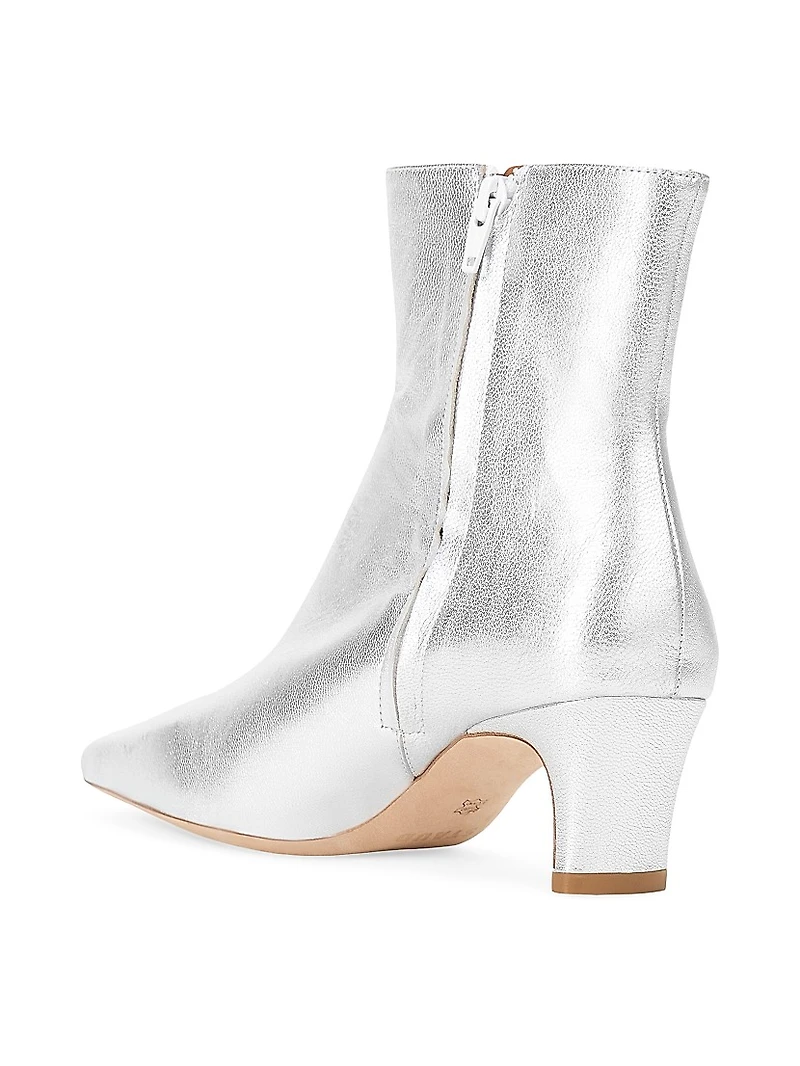 Wally 55MM Metallic Leather Ankle Boots