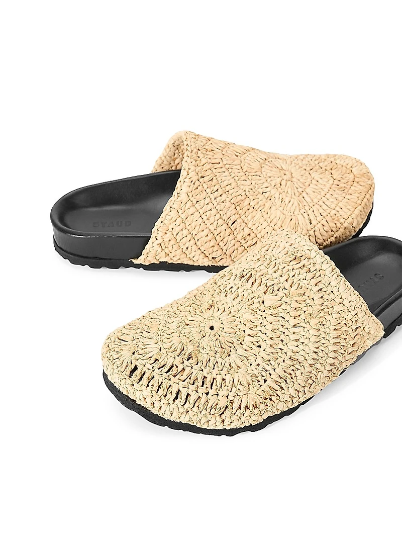 Dia Raffia Mules
