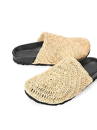 Dia Raffia Mules