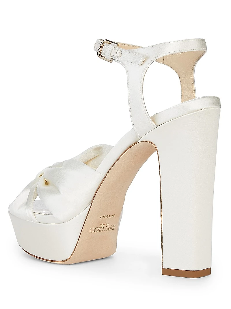 Heloise 120MM Satin Platform Sandals