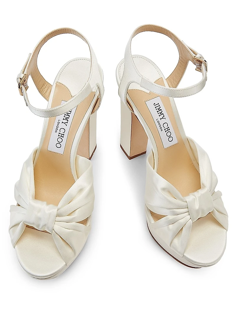 Heloise 120MM Satin Platform Sandals