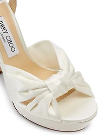 Heloise 120MM Satin Platform Sandals