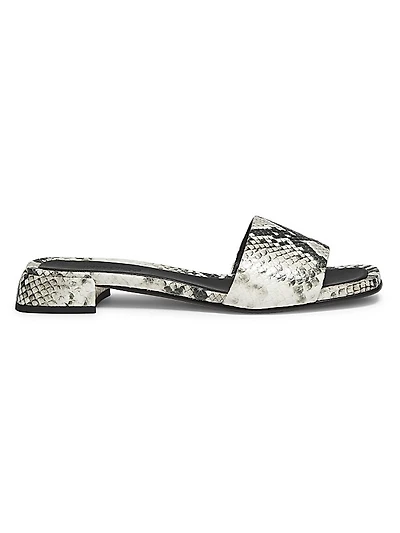 Lena Leather Flat Sandals