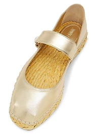 Fayence Pearl-Embellished Espadrilles