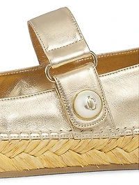 Fayence Pearl-Embellished Espadrilles