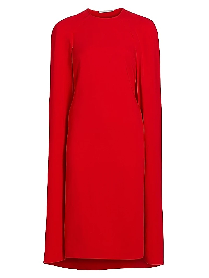 Knee-Length Cape Dress