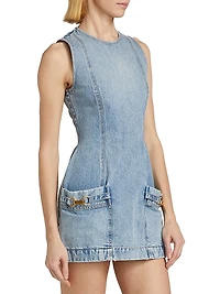 Sleeveless Denim Minidress