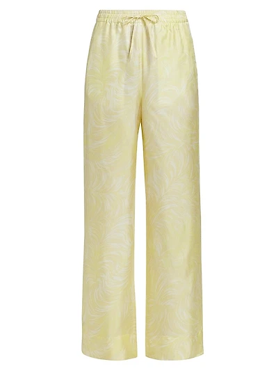 Feather Silk Pajama Pants