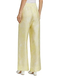 Feather Silk Pajama Pants