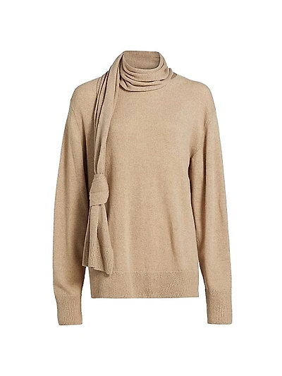Cashmere-Wool Scarf Sweater