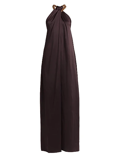 Chain Halterneck Gown