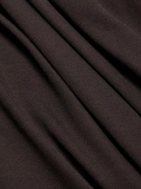 Draped Wool Midi-Dress