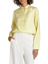 Iconic Feather Silk Top