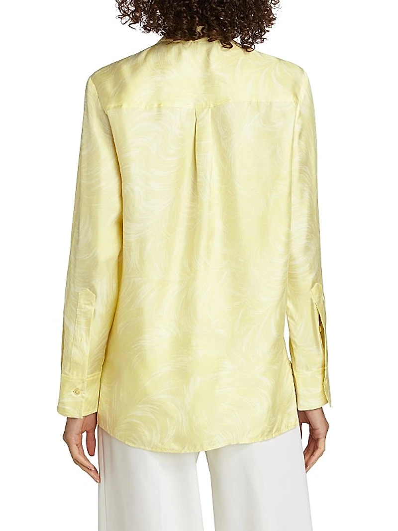 Iconic Feather Silk Top
