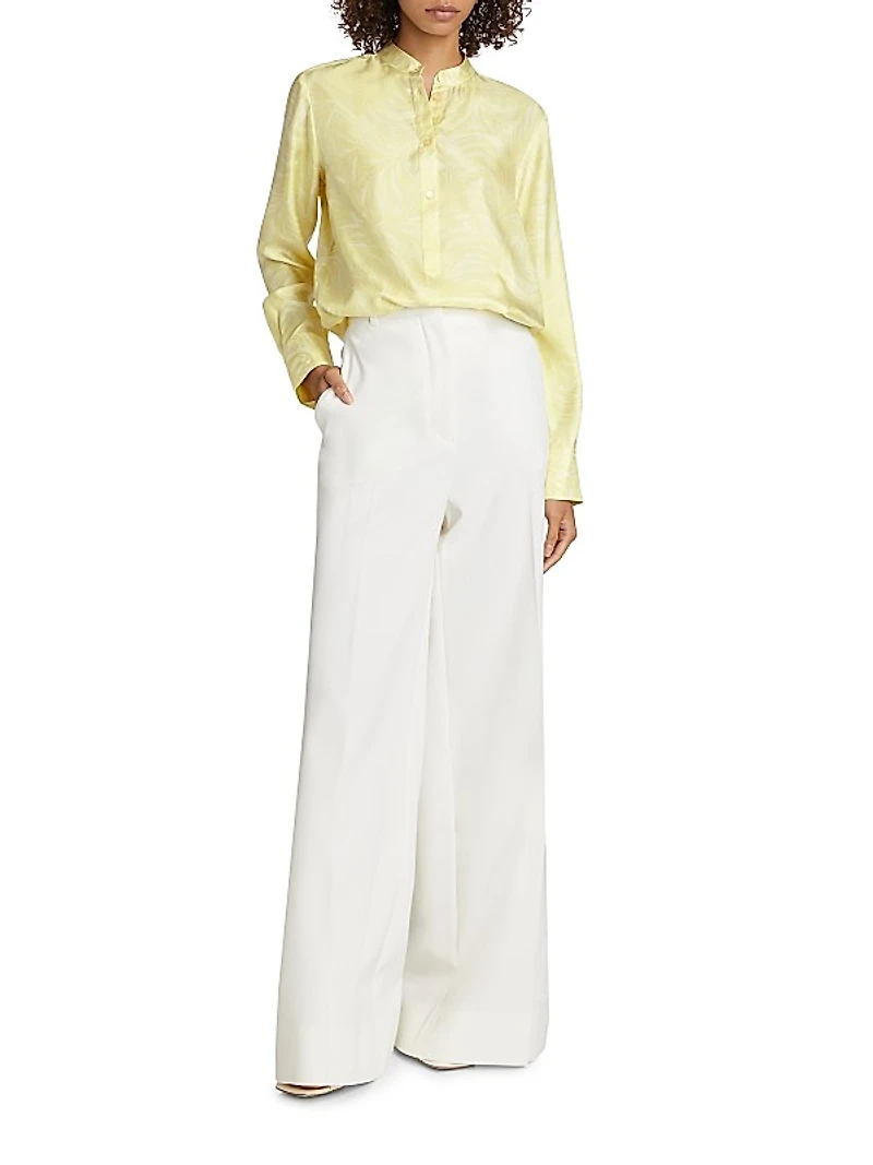 Iconic Feather Silk Top