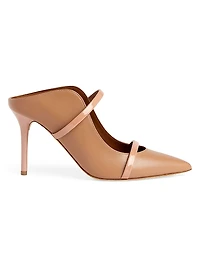 Maureen 85MM Leather Stiletto Mules