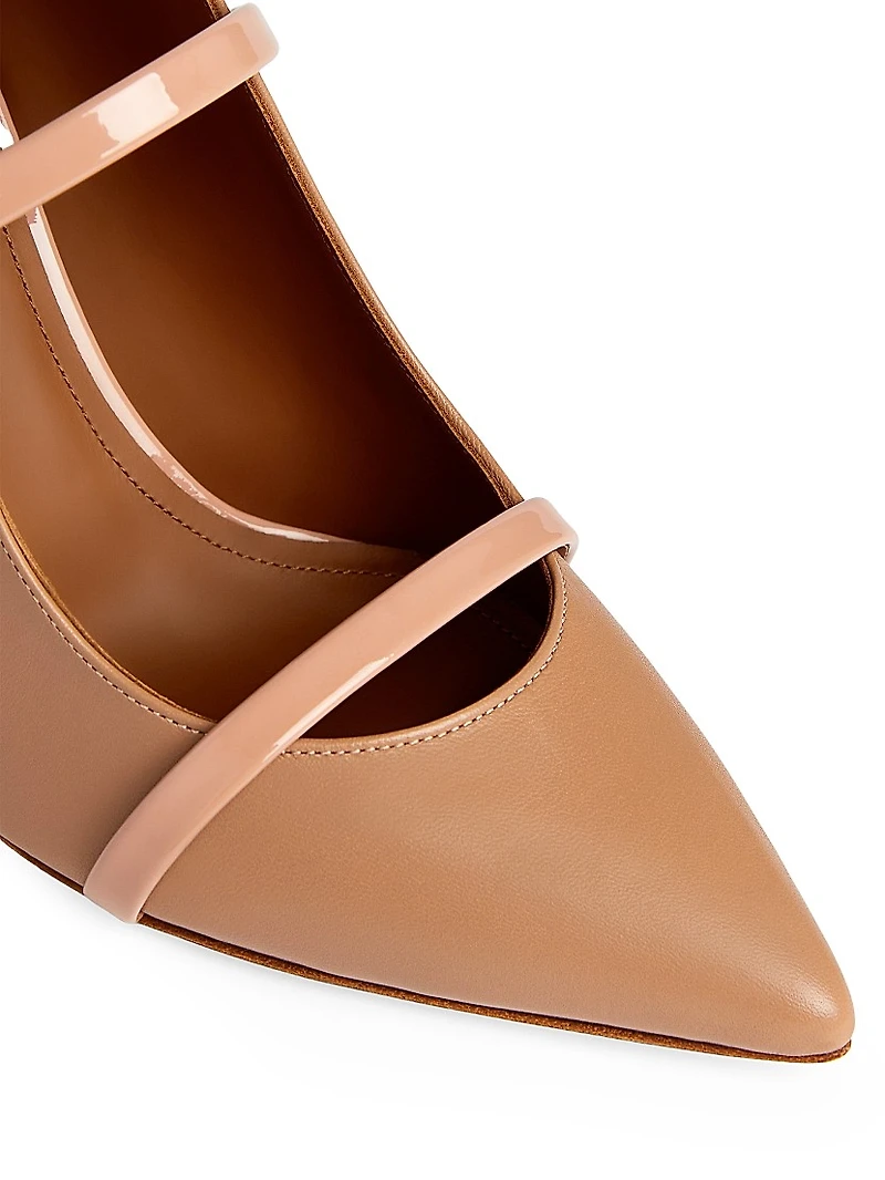 Maureen 85MM Leather Stiletto Mules