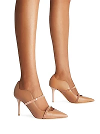 Maureen 85MM Leather Stiletto Mules